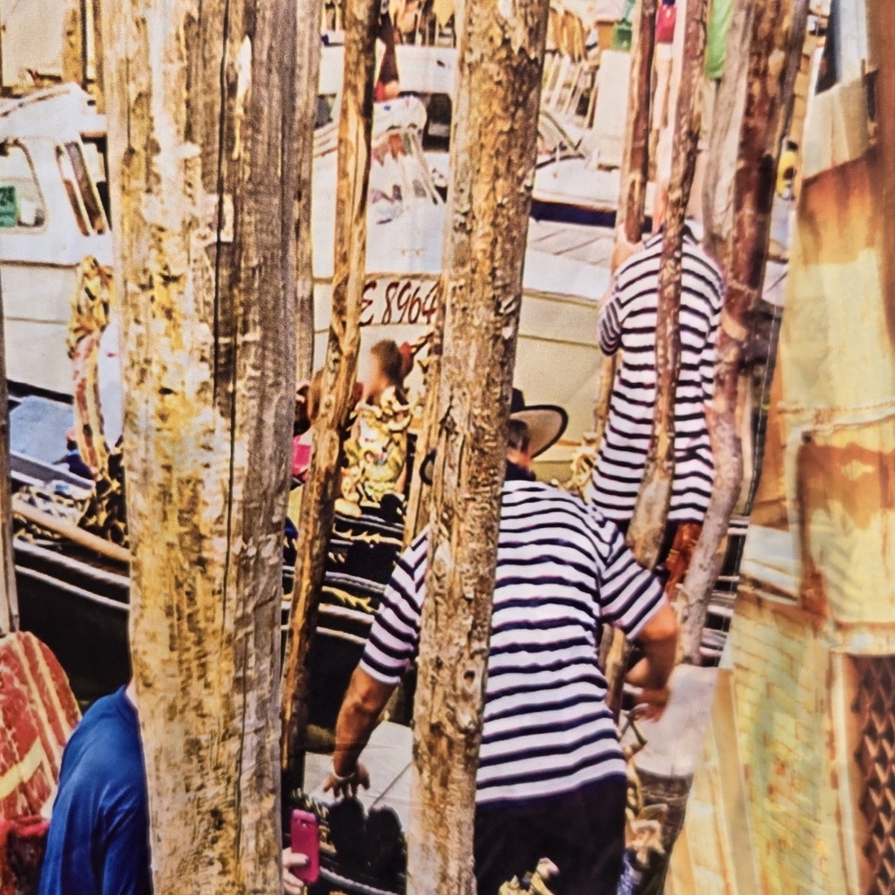 Venice Silk Blend Scarf Large - Picture 3 of 9